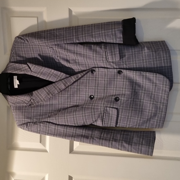 Treasure & Bond Plaid Blazer Gray Size Medium - Picture 2 of 16